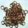 100 8mm Gold Plated Jump Rings